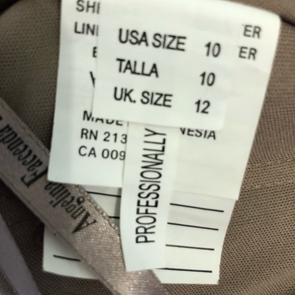 ✅ Angelina Faccenda taupe sequined formal maxi dress - Picture 15 of 16